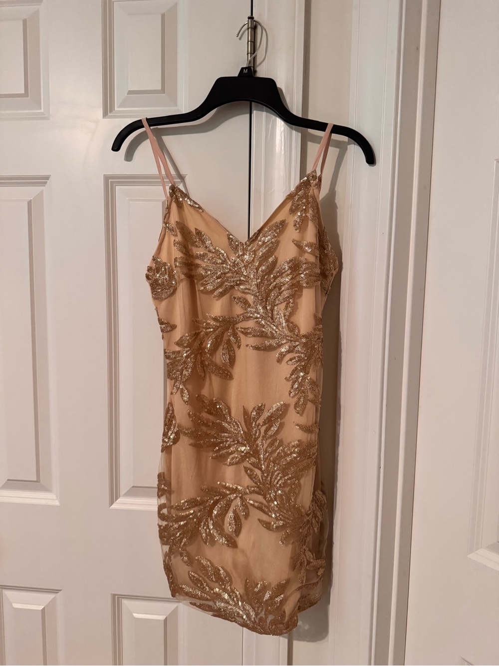 Gold Sequin Natsy Gal Dress (size U.S. 6)